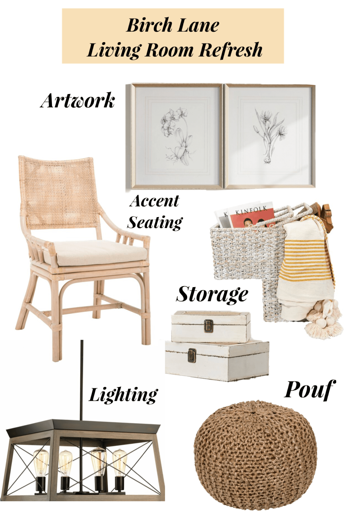 living room mood board