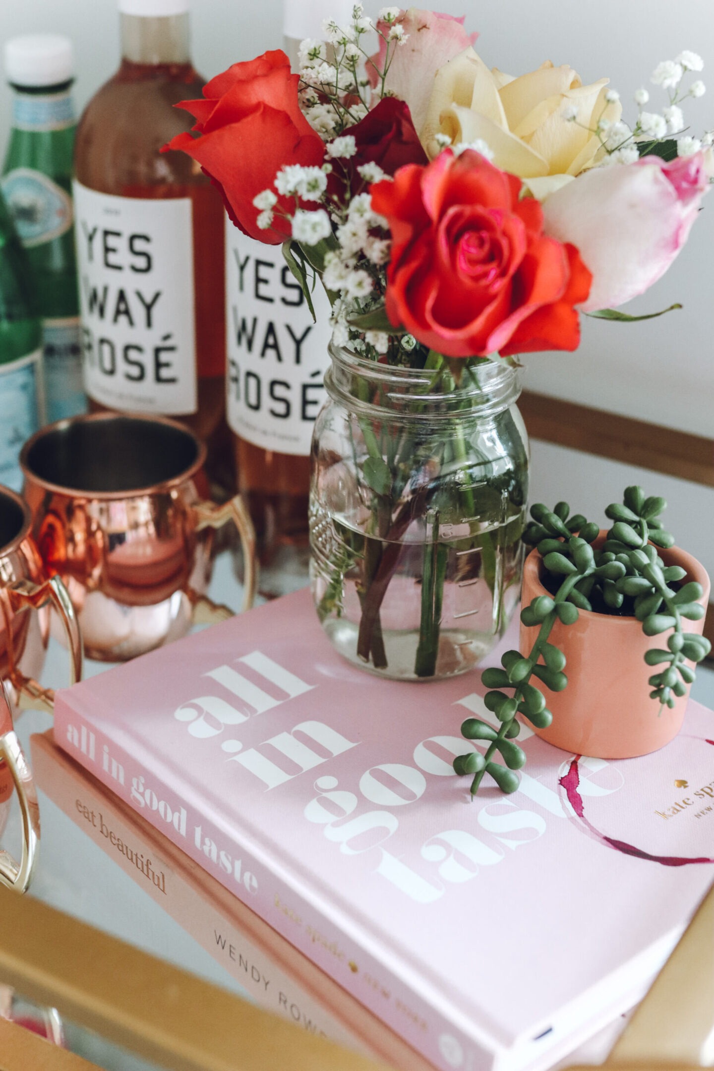 Bar cart styling