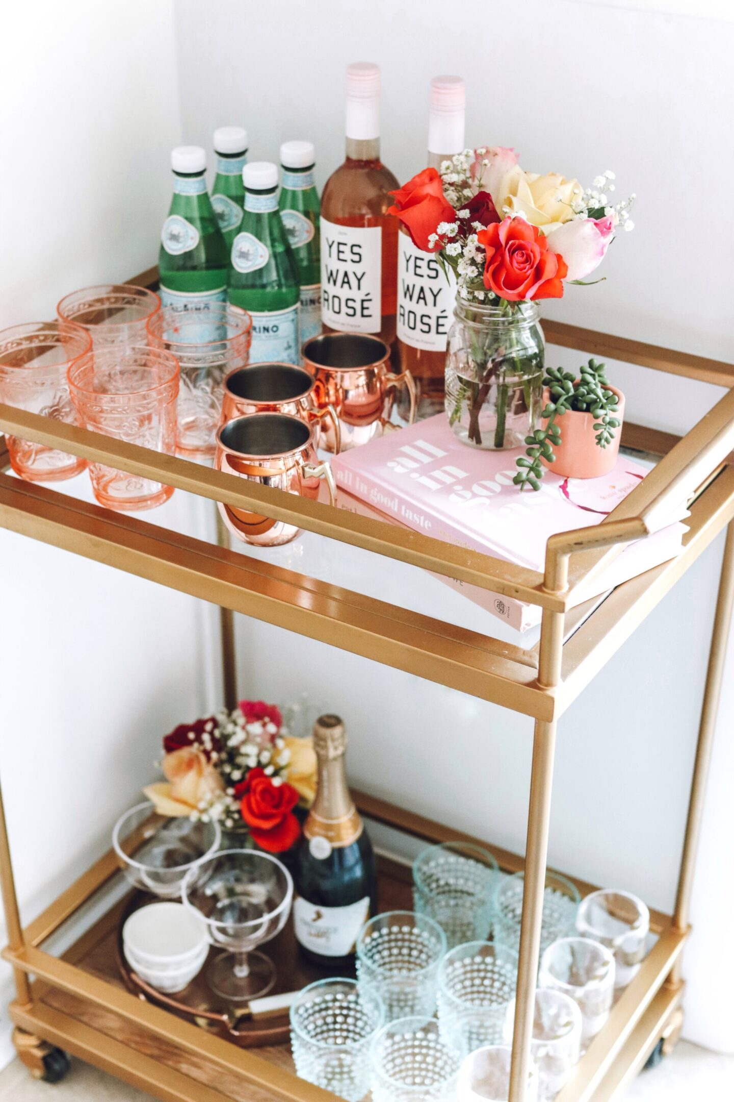 Bar cart styling