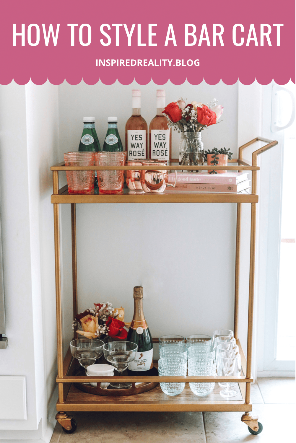 How to style a bar cart