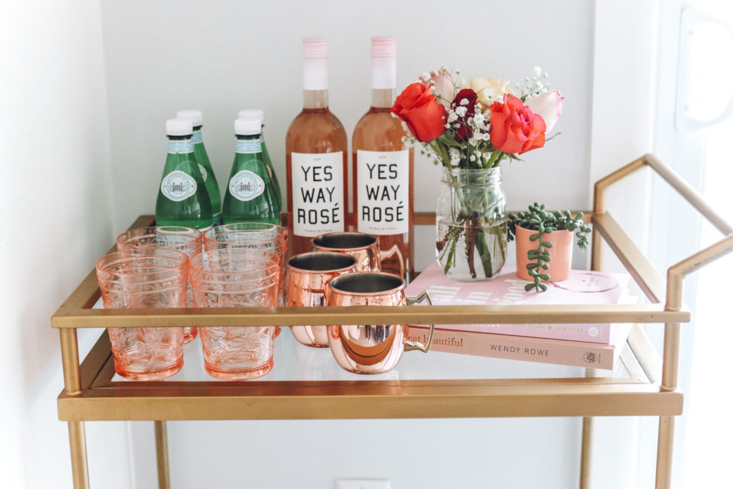 Bar cart styling