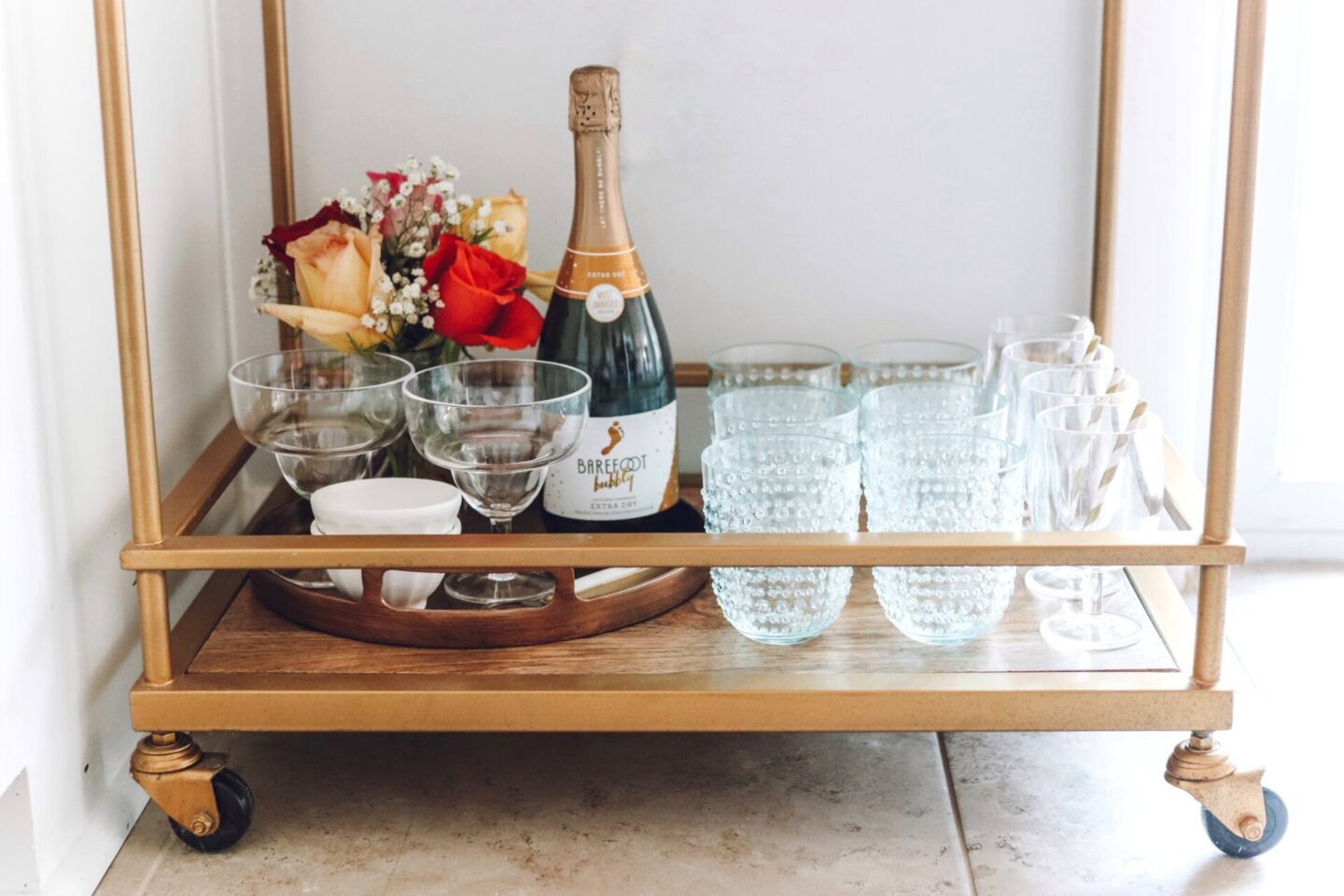 Bar cart styling