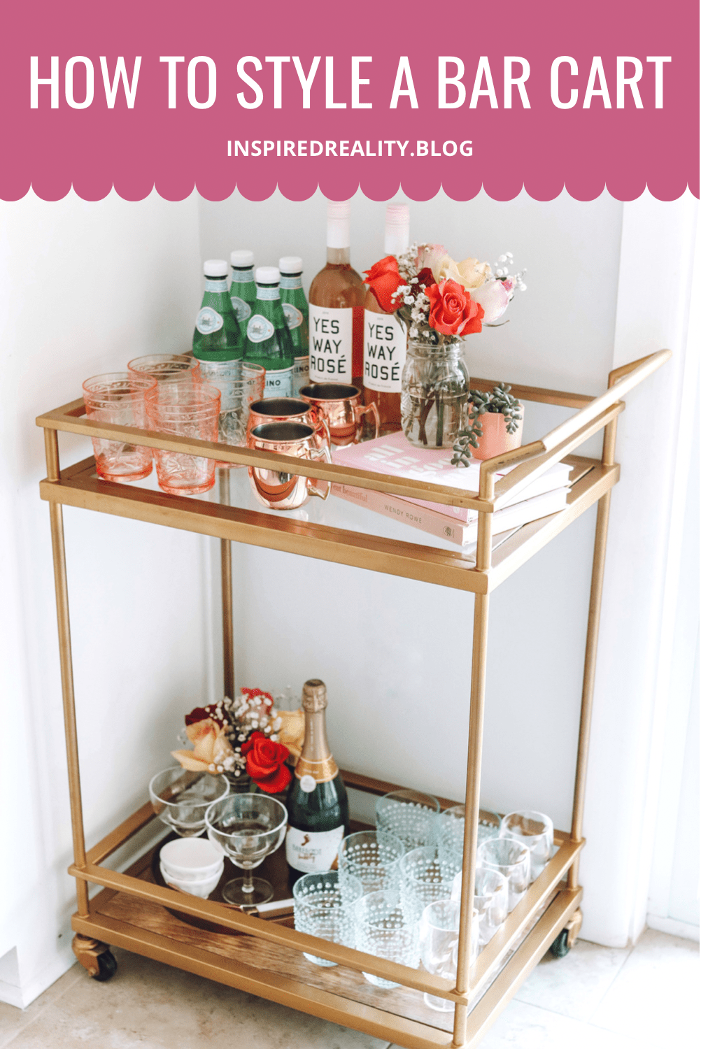 How to style a bar cart