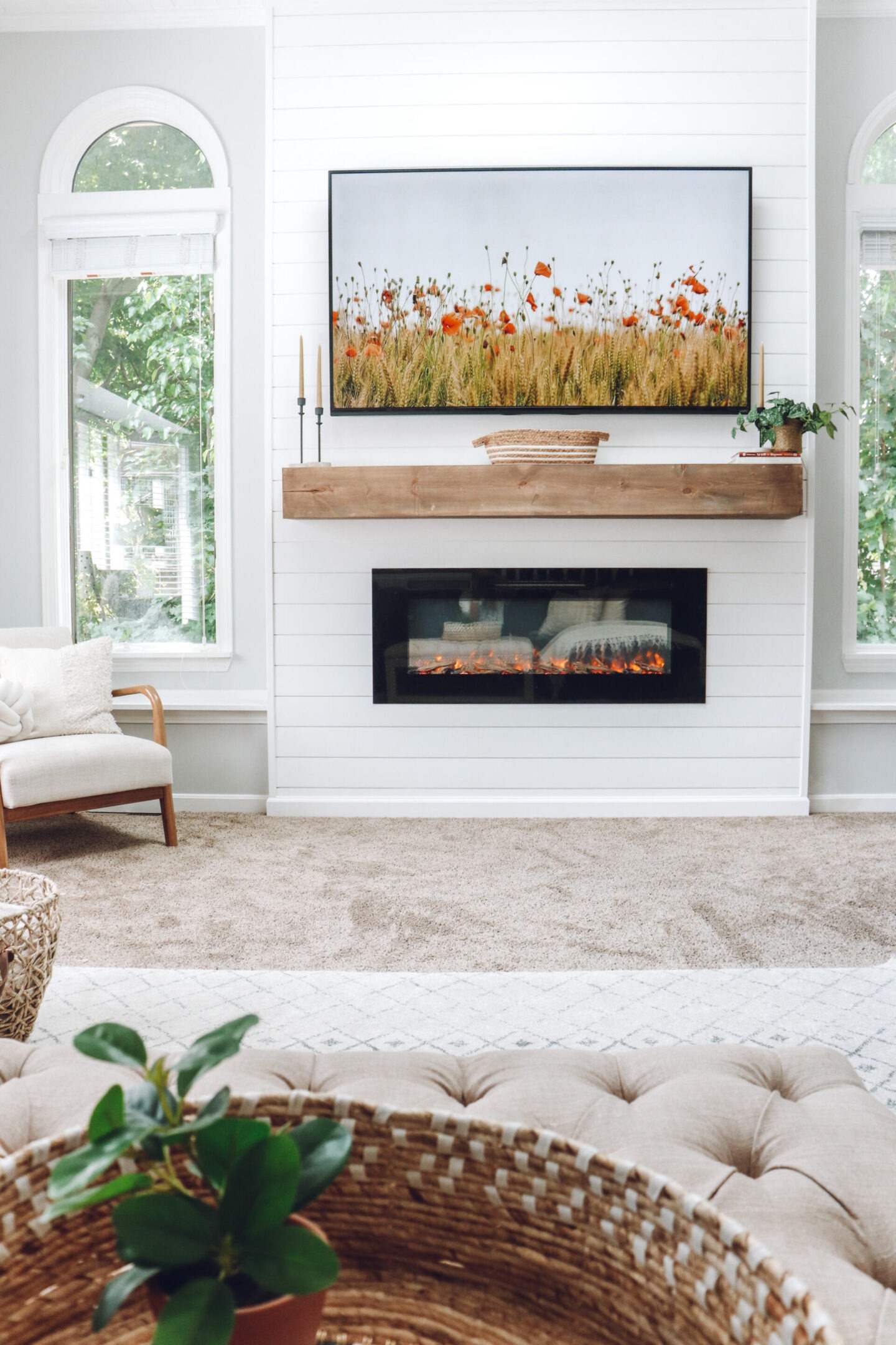 shiplap fireplace